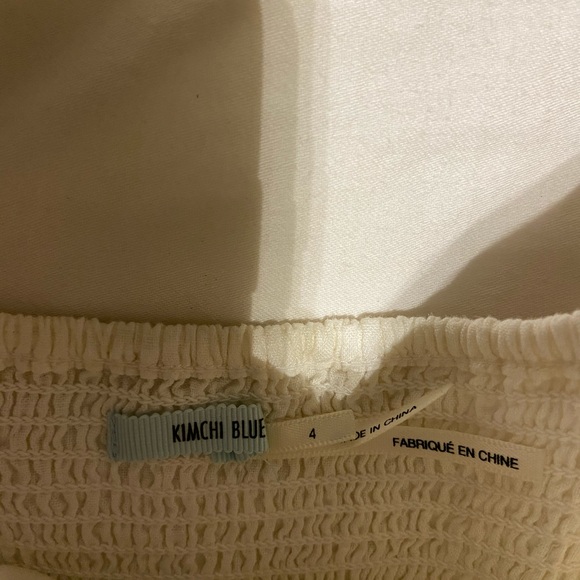 White button up speghetti strapped dress - Picture 3 of 4